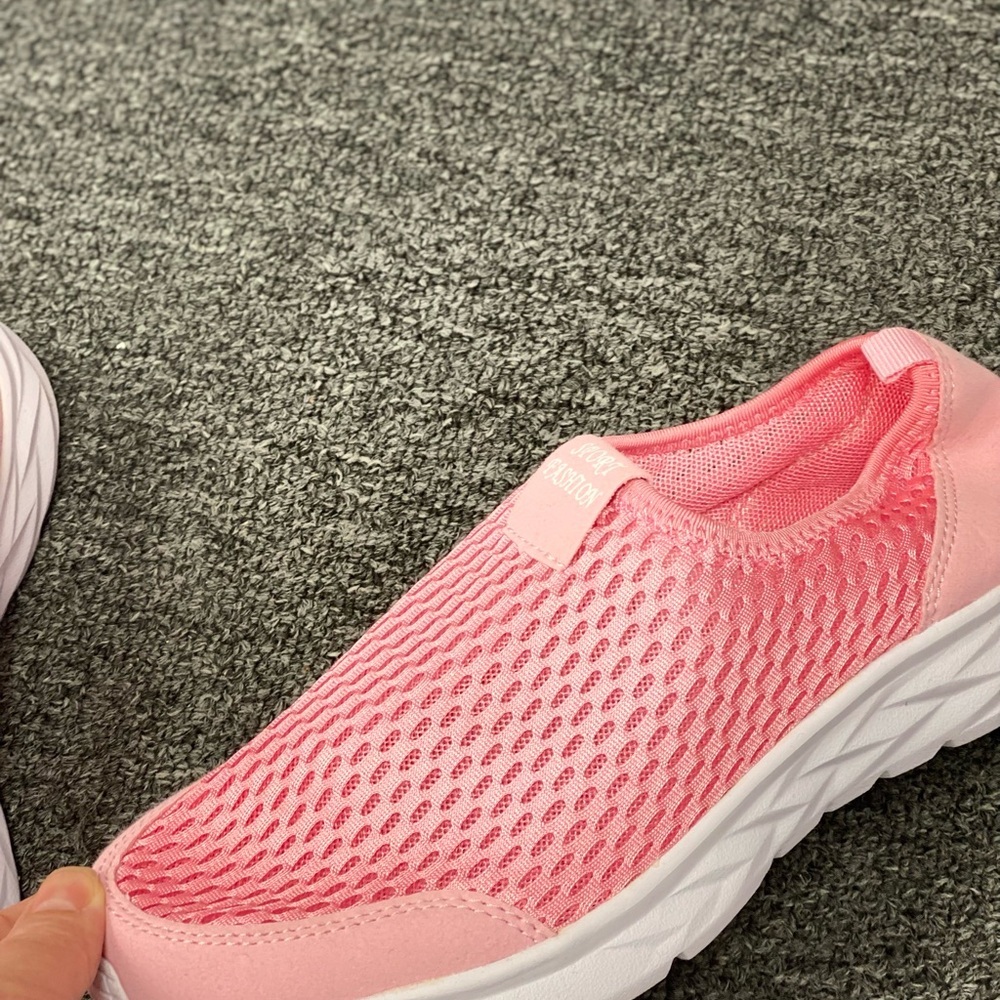Women's Pink Slip-On Shoes - Picture 2 of 3